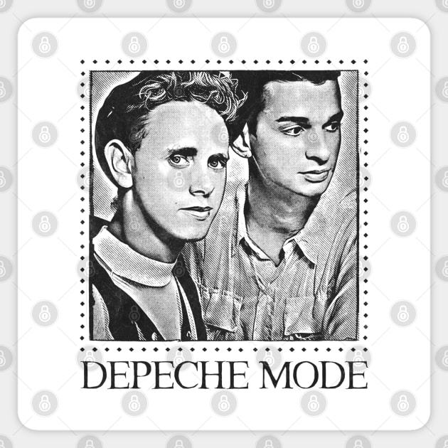 Depeche Mode 80s \ Original Faded Style Design Sticker by DankFutura